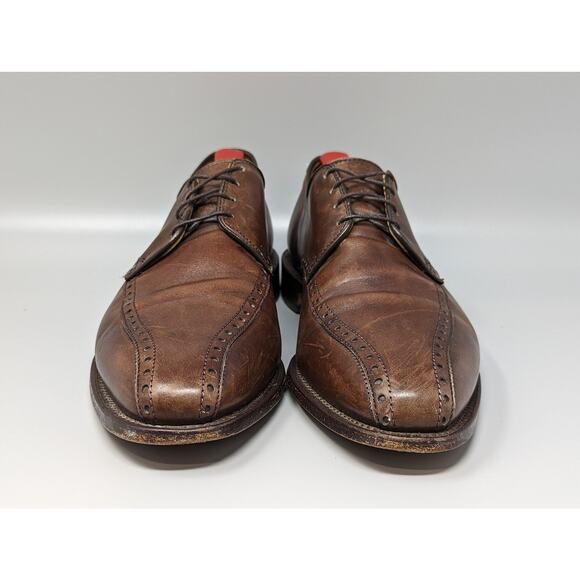 Allen Edmonds Men\'s Wendell Dark Brown Oxford Dress Shoes Size 9 D main image 9